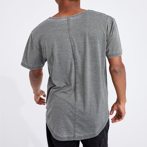 เสื้อยืดคอกลมผ้าฝ้าย100% โอเวอร์ไซส์สำหรับผู้ชายพิมพ์ลายน้ำหนักมาก - Product Image 4