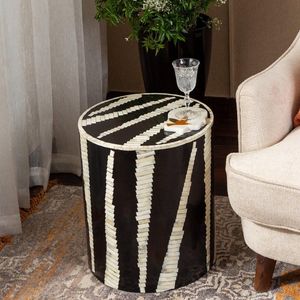 Mesa Auxiliar con Incrustaciones de Hueso Craft Valley AK-785, Diseño Moderno y Artístico, Color Personalizable, Mueble Duradero Hecho a Mano para Decoración del Hogar - Product Image 4