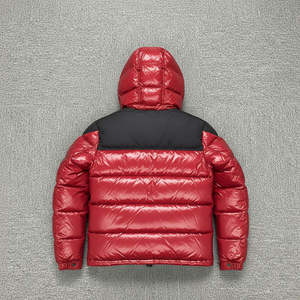 Chaqueta acolchada para hombre, color rojo y negro brillante, más vendida, 100% poliéster, con bolsillos laterales, talla grande, para uso en exteriores. - Product Image 4