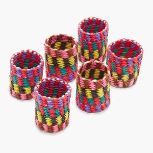 Anneaux porte-serviettes en herbe de mer, accessoire de décoration de table, anneau en herbe de mer naturelle pour serviettes, vente en gros - Product Image 1