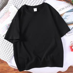 Venta al por mayor de alta calidad logotipo personalizado Camiseta 100% algodón camiseta Unisex Color sólido cuello redondo manga corta Camiseta en blanco para hombres - Product Image 6