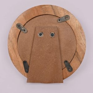 Cadre photo rond en bois élégant cadre photo décor à la maison pour affichage de table, cadres d'affichage photo. (Photo Taille 4 "x 4") - Product Image 6