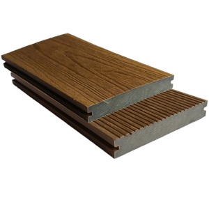 Plancher de terrasse en WPC solide, extérieur, en fibre de bois recouverte, imperméable, de haute qualité, composite, 140*22mm, antidérapant, fabriqué au Vietnam - Product Image 4