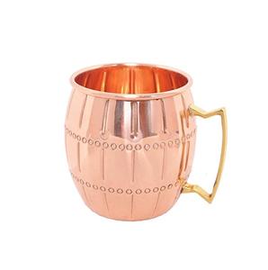 Mug en cuivre martelé, fait main, pour eau, bière, Moscow Mule, durable, utilisation ayurvédique, bien-être quotidien - Product Image 4