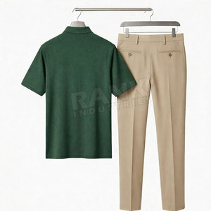 Ensemble uniforme de golf personnalisé OEM, polo et pantalon, kit d'équipe de golf, tissu élégant à séchage rapide, uniforme de golf en vente en ligne - Product Image 2