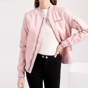 2025 nuevas chaquetas de bombardero acolchadas ligeras para mujer al por mayor, chaquetas de bombardero bordadas con cremallera y bolsillos soldados, ropa de calle de alta calidad - Product Image 3