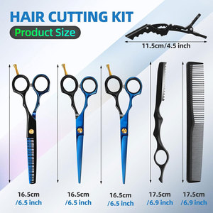 กรรไกรตัดผมมืออาชีพสีดำ 6.5 นิ้ว ผลิตจากเหล็กกล้าไร้สนิมญี่ปุ่น สำหรับซอยผมตรง ตัดแต่งทรงผม ใช้สำหรับคนถนัดขวา รุ่น 23 - Product Image 2