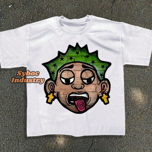 Abordable en vrac Hommes Cropped T Shirt Premium Screen Print 320 GSM Cotton Oversized Cropped T Shirts - Product Image 5