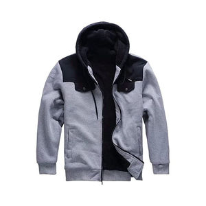 เสื้อกันหนาวมีฮู้ดแบบสวมหัวมีโลโก้ที่กำหนดเองสไตล์สตรีทโอเวอร์ไซส์ผ้าฝ้ายผ้าฟลีซใส่ได้ทั้งชายและหญิง - Product Image 5