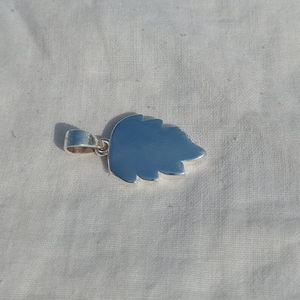 Alta calidad S925 hoja de trébol de plata esterlina 22mm colgante de resina en blanco ajuste ceniza joyería conmemorativa Ajuste de esmalte Base personalizada - Product Image 6