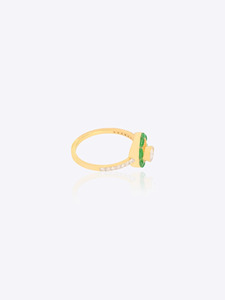 Traditional <b>Indian</b> 9K Gold Diamond Polki <b>Ring</b> for Women Bridal Engagement Wedding Jewelry Luxury Handmade <b>Ring</b> Design - Product Image 2