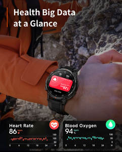 ZW98 Montres Intelligentes pour Hommes avec Lampe Torche Extérieure, GPS, Suivi de Santé, Autonomie de 15-30 Jours, <span class=keywords><strong>Appel</strong></span> Bluetooth pour Sports de Plein Air - Product Image 3