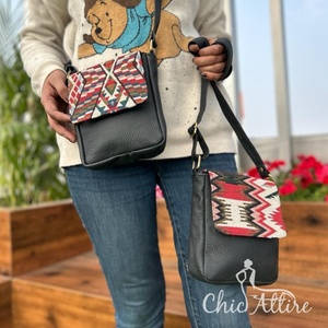 Nuevo bolso bandolera de cuero genuino hecho a mano Jacquard de gran venta, multiuso, nuevo diseño Vintage, bolso cruzado, productos a granel de tarifa barata - Product Image 1