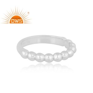 Anillo de banda hecho a mano de plata esterlina fina de la mejor calidad, joyería personalizada para mujer, regalo para ella - Product Image 3