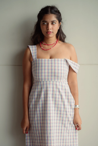 ชุดเดรสเข้ารูปพิมพ์ลายแฟชั่นชุดเดรสออกงานปาร์ตี้คอวีขนาดใหญ่กลางใส่สบาย - Product Image 5