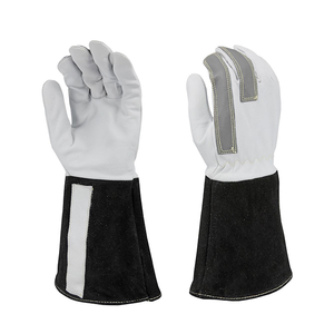 Gants de soudage en cuir de vachette anti-brûlure anti-coupure anti-feu personnalisés Protection de la sécurité industrielle Caractéristiques antidérapantes Gants de sécurité - Product Image 1