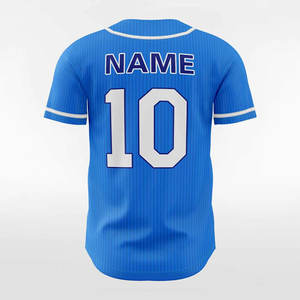 Maillot de baseball personnalisé pour homme, couleur sur mesure, impression par sublimation, 100 % polyester, séchage rapide, logo personnalisé, grandes tailles - Product Image 4