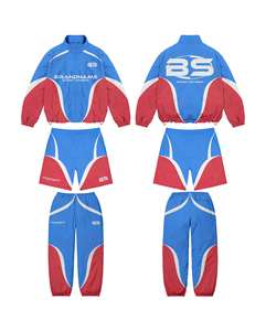 ชุดวอร์มไนลอนกันลมมีซิปสำหรับทั้งชายและหญิงเสื้อกันลมยางกันลมออกแบบได้ตามต้องการ - Product Image 2