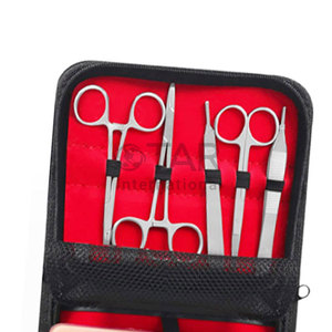 Kit de pratique de suture médicale, ensemble de formation chirurgicale pour étudiants, coussin en silicone, porte-aiguille, pinces, ciseaux, instruments médicaux pratiques - Product Image 2