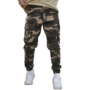 Pantalons cargo personnalisés en gros pour hommes, pantalons de jogging de fitness, pantalons de sport, grande poche, style à devant plat, taille plus, streetwear - Product Image 3