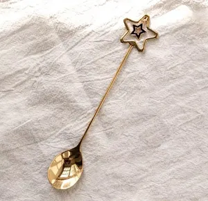 Cuchara Tenedor Juego 2 Forma Mango Vajilla de acero inoxidable Hogar Cocina Cubiertos Postre Cuchara Boda Uso en el hogar Juego de 4 - Product Image 2