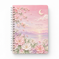 Individuelles Logo Hersteller Hardcover Anime Notizbuch Tagebuch Journal A5 Spiralblöcke für Schule Büro Kinder Mädchen Studenten