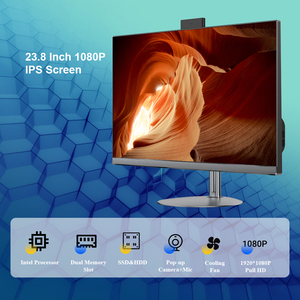 Top người bán 23.8 inch LCD All-in-One văn phòng Barebone PC với Intel i5 Core Bộ vi xử lý 8GB DDR4 RAM 256GB SSD máy ảnh để sử dụng nhà - Product Image 4
