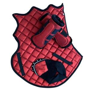 Almohadillas para SILLÍN, capó para las orejas, botas para cepillar, envolturas para las piernas para caballos, productos para montar a caballo, equipo equino, espuma ecuestre, satén - Product Image 5