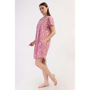 Túnica informal de manga corta con cuello redondo y bolsillo ovalado para mujer - Product Image 2