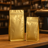 Sac en aluminium refermable de 500g avec valve de dégazage Impression numérique en option pour les cafés Sac d'emballage en grains de café