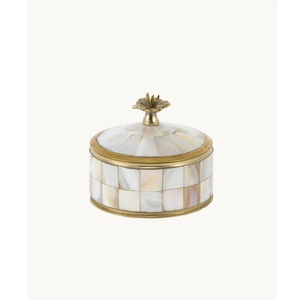 Boîte de rangement en nacre de qualité supérieure pour la décoration de la maison, la coiffeuse et les occasions spéciales, disponible à prix d'exportation - Product Image 1