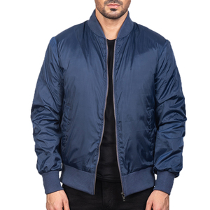 Veste d'hiver décontractée pour hommes 100% nylon \ polyester fait de vestes de bombardier de décoration de boutons à vendre à bas prix - Product Image 1