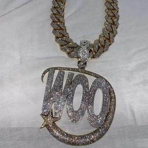 Suministro de regalo mundial Colgante de letra de diamante personalizable único Collar inicial hecho a mano Colgantes de moda clásicos Encantos - Product Image 2