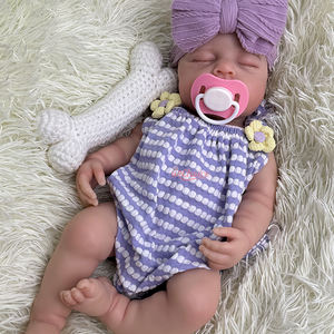 Muñeca <span class=keywords><strong>Reborn</strong></span> de <span class=keywords><strong>Silicona</strong></span> Realista Hecha a Mano de 18 Pulgadas, Juguete Coleccionable de <span class=keywords><strong>Cuerpo</strong></span> <span class=keywords><strong>Completo</strong></span> con Peso para Regalo de Niños - Product Image 5