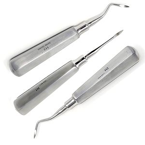 Ensemble de 2 instruments dentaires allemands à manche creux, manuels, pour droitier et gaucher, chirurgicaux - Product Image 5