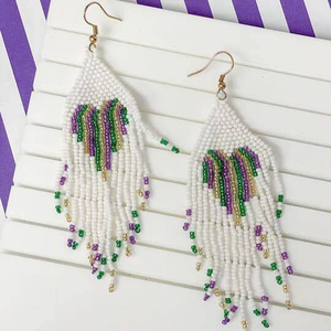 Pendiente bordado Nueva joyería de moda Pendientes bordados Pendientes de cuentas hechos a mano para mujeres y niñas de la India - Product Image 2