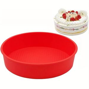 Moule rond en silicone pour gâteaux d'anniversaire, cuisson du pain, qualité alimentaire, résistant aux hautes températures, compatible four - Product Image 3