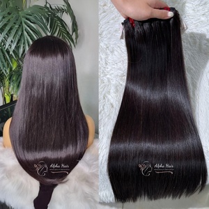 Extensions et perruques de cheveux vietnamiens de haute qualité Top Hot Cuticule lisse alignée Os droit Couleurs personnalisées sans colle - Product Image 2
