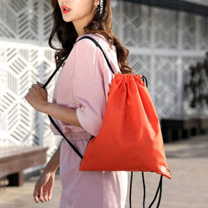 Mochila deportiva con cordón, bolsa de cuerda, mochila con gran capacidad para exteriores, bolsa portátil con cordón, mochila para estudiantes, impermeable - Product Image 1