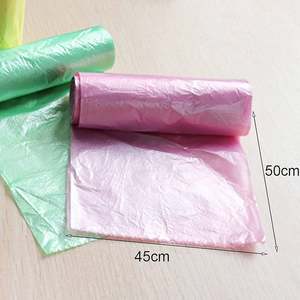 OXO + PLA ถุงขยะด้านข้างแบบใช้แล้วทิ้งสำหรับใช้ในครัวม้วนผ้า PE พับได้หลากสี - Product Image 6