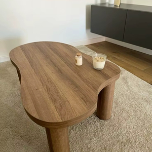 Juego de Mesa de Centro Redonda de Estilo Animal Minimalista Moderno, Hecho a Mano, con Base de Cuerno, Muebles Duraderos para el Hogar, Arte y Coleccionables de HF Industries - Product Image 1