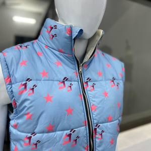 Double Side Wear <b>Thin</b> Stand Custom Made <b>Puffer</b> <b>Jacket</b> 100% Premium Quality Custom Embroidery Printing Logo Wholesale OEM Service - Product Image 3