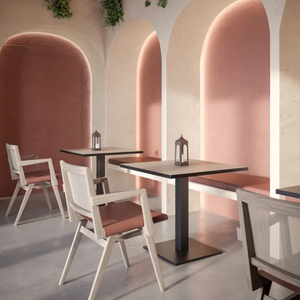 เก้าอี้ทานอาหารไม้สักแท้พร้อมเบาะหวาย สำหรับห้องอาหารและร้านกาแฟ - Product Image 1