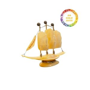 Luxe fait à la main Shell Boat Beach Décoration Collection Sea Shell Ship Model Unique Home Gift Idea - Product Image 2