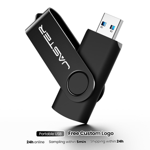 แฟลชไดรฟ์ USB แบบหมุนได้ สลักโลโก้ฟรี ความจุ 4GB 8GB 16GB 32GB 64GB 128GB พร้อมสลักโลโก้ฟรี - Product Image 1