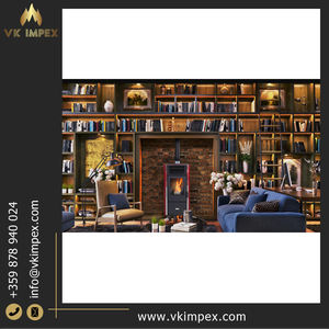 Elegante estufa de pellets de diseño moderno con capacidad de calefacción de habitación de 180m3 Características Air Jacket-Precio directo de fábrica desde Bulgaria - Product Image 5