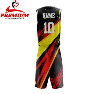 Conjunto de Uniforme de Baloncesto, Uniformes Juveniles, Diseño Personalizado, Camiseta de Baloncesto, Uniforme de Baloncesto de Talla Grande - Product Image 4