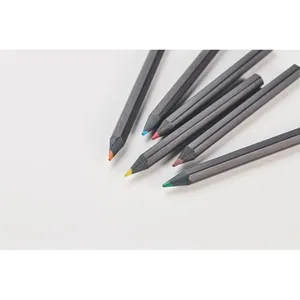 Ensemble de 6 crayons de couleur noirs Gadgets personnalisés-NEGRO - Product Image 2