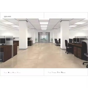 Vistaar Roso Casaata Azulejos de losa de porcelana brillante 1200x2400mm 48x96in para pisos y paredes de hoteles - Product Image 5