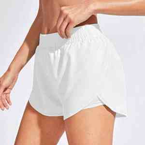 Shorts Deportivos de Verano para Mujer, Ligeros, para Entrenamiento y Yoga, Color Rojo Durazno, Cintura Alta, Ajustados - Product Image 4